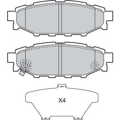 VALEO Bremsbeläge 598929