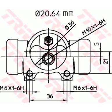TRW Bremsrolle BWF112 TRW Bremsrolle BWF112