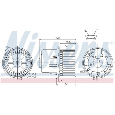 Innenraumgebläse FORD Transit 94-00 87061