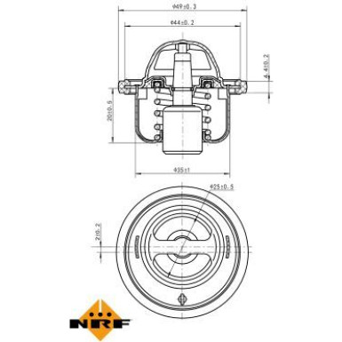Thermostat, Kühlmittel 725146 Thermostat, Kühlmittel 725146