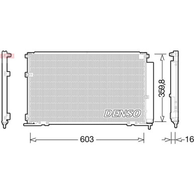 DENSO Klimaanlagenkühler DCN06013