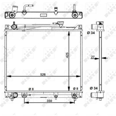 Kühler, Motorkühlung 53289 Kühler, Motorkühlung 53289