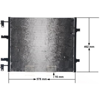 Kondensator, Klimaanlage AC 708 000S Kondensator, Klimaanlage AC 708 000S