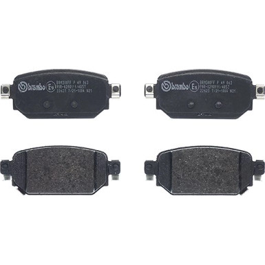 BREMBO Bremsklötze HA P 49 063 BREMBO Bremsklötze HA P 49 063