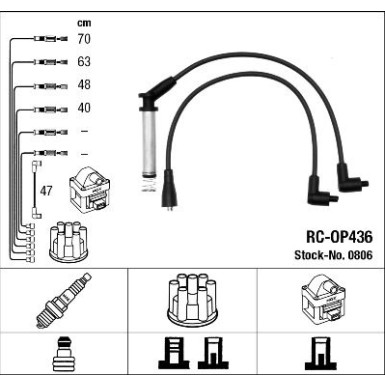 NGK Zündleitungssatz 0806