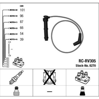 NGK Zündleitungssatz 8270