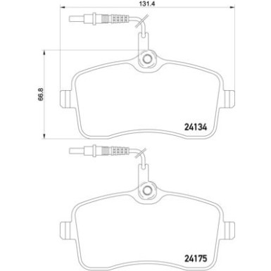 BREMBO Bremsklötze VA P 61 109 BREMBO Bremsklötze VA P 61 109