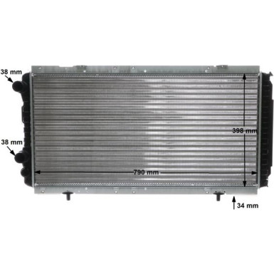 Kühler, Motorkühlung BEHR CR 33 000S