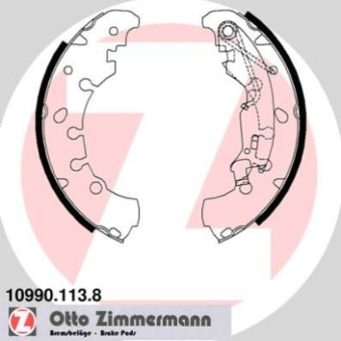 ZIMMERMANN Bremsbacken 10990.113.8 ZIMMERMANN Bremsbacken 10990.113.8