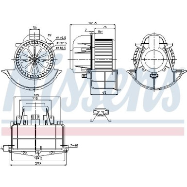 Innenraumgebläse Audi Q7 06 87139