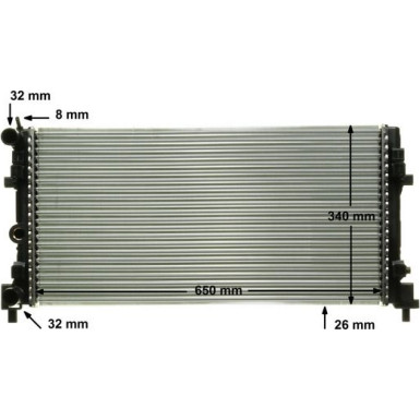Kühler, Motorkühlung BEHR Premium Line CR 1096 000P