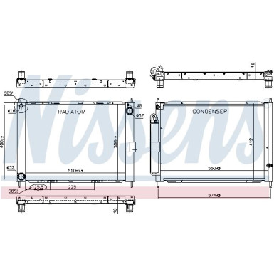 Wasserkühler PKW 637625 Wasserkühler PKW 637625