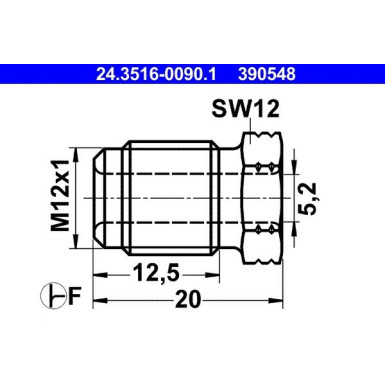 Überwurfschraube 24.3516-0090.1