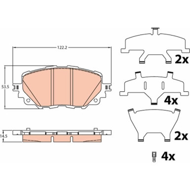 Bremsklötze GDB2200 Bremsklötze GDB2200
