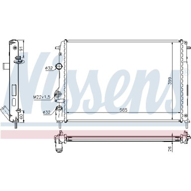 Wasserkühler PKW 63896A