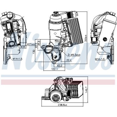 Ölkühler PKW Renault Master III 10 FIRST FIT 90953 Ölkühler PKW Renault Master III 10 FIRST FIT 90953