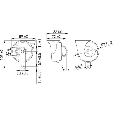 HELLA Horn 3FH007424-801