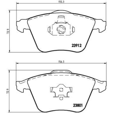 BREMBO Bremsklötze VA OPEL Vectra/VOLVO S40 04 PRIME LINE P 10 012