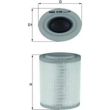 MAHLE Luftfilter LX 2790