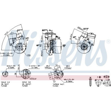 Nissens Turbo HYUNDAI Santa Fe 05 FACTORY NEW 93125