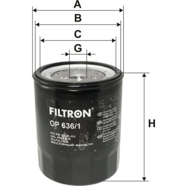FILTRON Ölfilter OP 636/1 FILTRON Ölfilter OP 636/1