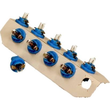 Glühlampe Bax 12V/1,2W 8,5D Blau (Mit Kunststoffkoch) 10Stk. (Ohne Ece) 170293000