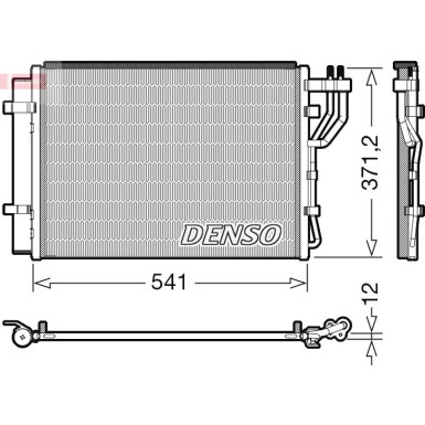DENSO Kondensator, Klimaanlage DCN43010