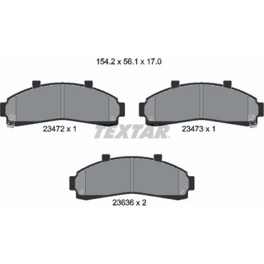 Bremsbelagsatz Ford P. Explorer -99 2347201 Bremsbelagsatz Ford P. Explorer -99 2347201