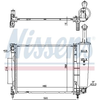 Wasserkühler PKW 617873