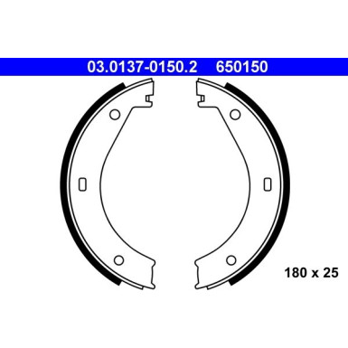 Bremsbacken Bmw E28/E34/E23/E32/E38 81-01 03.0137-0150.2 Bremsbacken Bmw E28/E34/E23/E32/E38 81-01 03.0137-0150.2