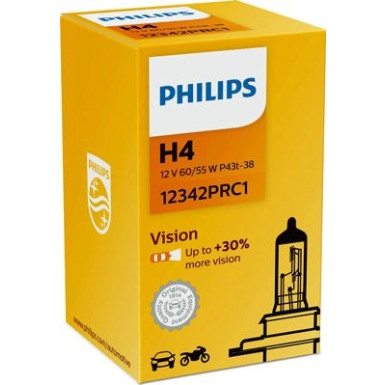 H4 Vision 12V 60/55W P43t-38 30% mehr Licht als Standard 12342PRC1