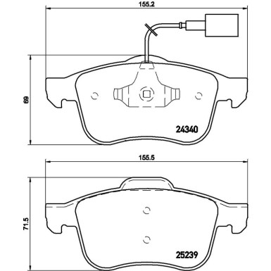 BREMBO Bremsklötze VA P 23 132 BREMBO Bremsklötze VA P 23 132
