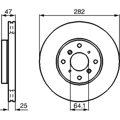 Bremsscheibe VA 0 986 478 982 Bremsscheibe VA 0 986 478 982