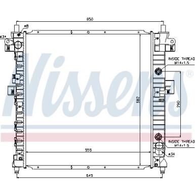 Wasserkühler PKW SSANGYONG ACTYON SPORT 05 FIRST FIT 64326