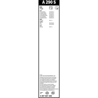 Bosch Scheibenwischer Aerotwin A290S 3397007290 Bosch Scheibenwischer Aerotwin A290S 3397007290