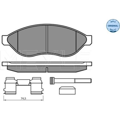 Bremsbelagsatz Fiat P. Ducato 06- Adowno— 1100/1500 025 244 6819/W1 Bremsbelagsatz Fiat P. Ducato 06- Adowno— 1100/1500 025 244 6819/W1