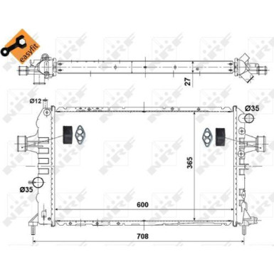 Kühler, Motorkühlung EASY FIT 58344