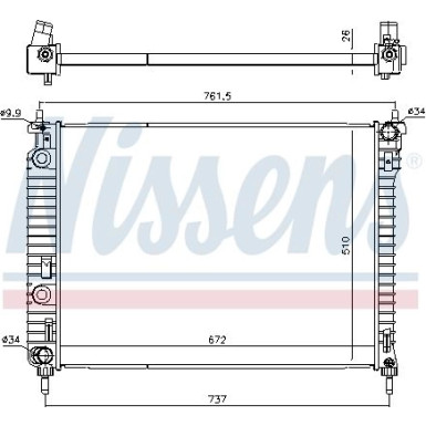 Wasserkühler PKW 616905 Wasserkühler PKW 616905