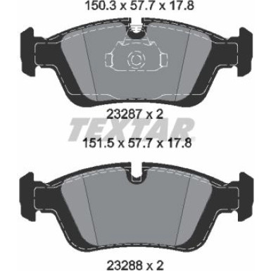 Bremsbelagsatz Bmw S. E46 98-/E36 90-/E85 Z4 03 2328702