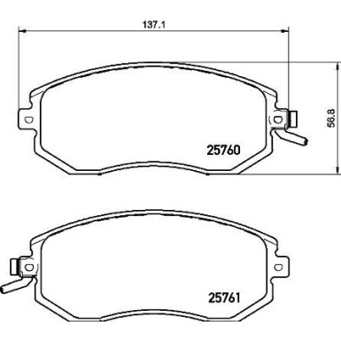 BREMBO Bremsklötze VA SUBARU Impreza, TOYOTA GT 86 12 PRIME LINE P 78 021