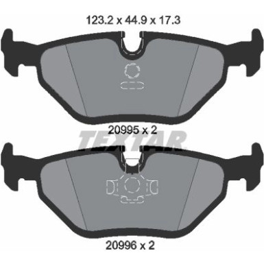 Bremsbelagsatz Bmw T. E32/E34 2099501 Bremsbelagsatz Bmw T. E32/E34 2099501