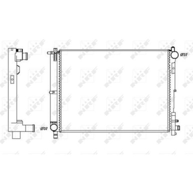 Kühler, Motorkühlung 58263A Kühler, Motorkühlung 58263A
