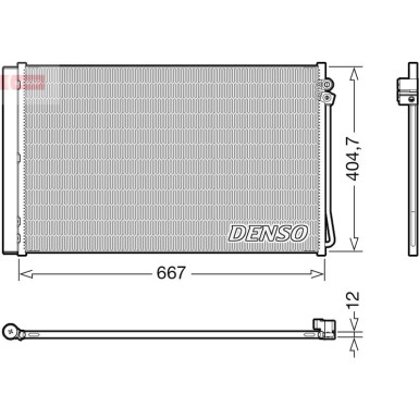 DENSO Kondensator, Klimaanlage DCN17062