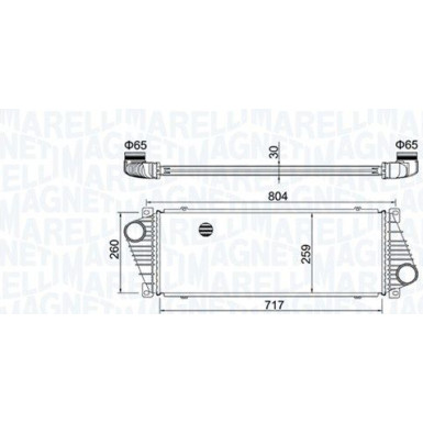 MAGNETI MARELLI Ladeluftkühler 351319205020 MAGNETI MARELLI Ladeluftkühler 351319205020
