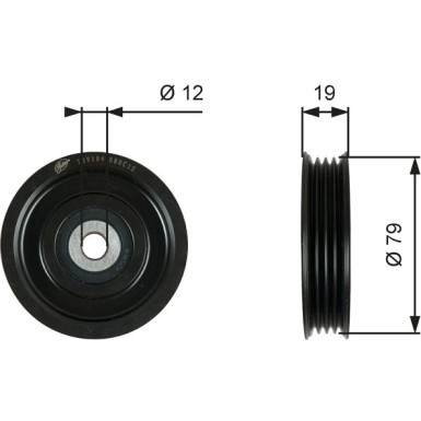 Spannrolle, Keilrippenriemen T39184 Spannrolle, Keilrippenriemen T39184