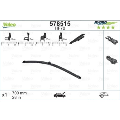 VALEO HydroConnect Front LHD 70cm 578515 VALEO HydroConnect Front LHD 70cm 578515