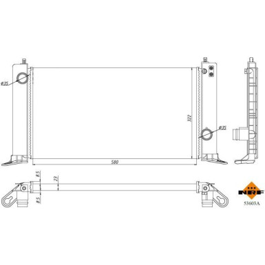 Kühler, Motorkühlung 53603A