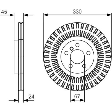 Bremsscheibe 0 986 479 C94
