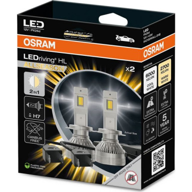 LEDriving HL H7 45W ALLSEASON 6000/2700K 2St. OSRAM