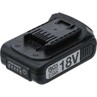 BGS Ersatzakku Li-Ion 18 V / 2.0 Ah für Akku-Schlagschrauber Art. 9928 9929 BGS Ersatzakku Li-Ion 18 V / 2.0 Ah für Akku-Schlagschrauber Art. 9928 9929